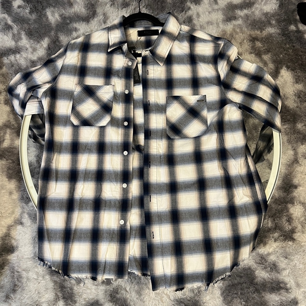 AMIRI Plaid Flannel/Button-Up Shirt